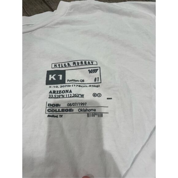 Kyler Murray K1 Long Sleeve Size 2XL - Picture 2 of 3